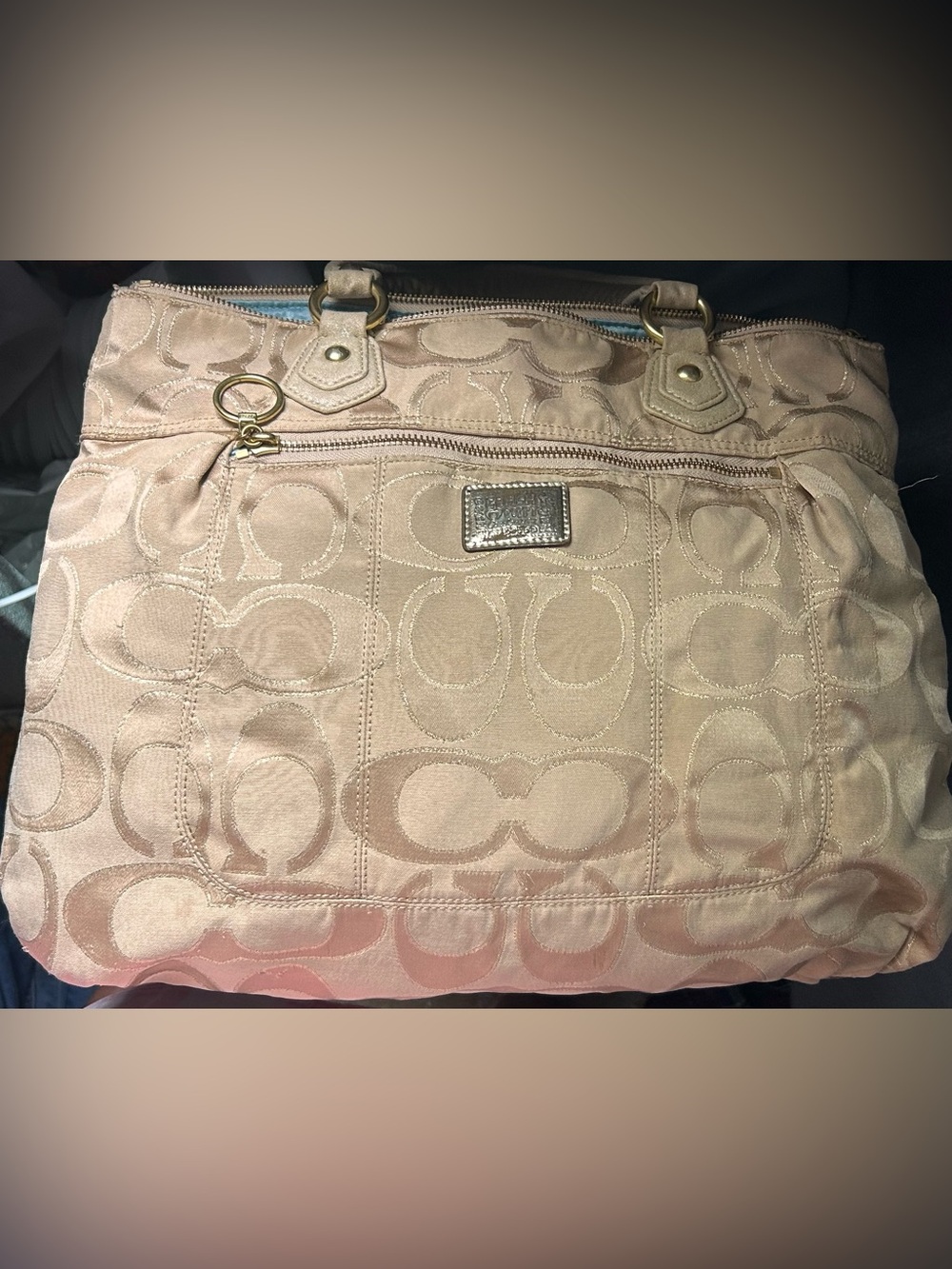 Coach Poppy Glam Tote